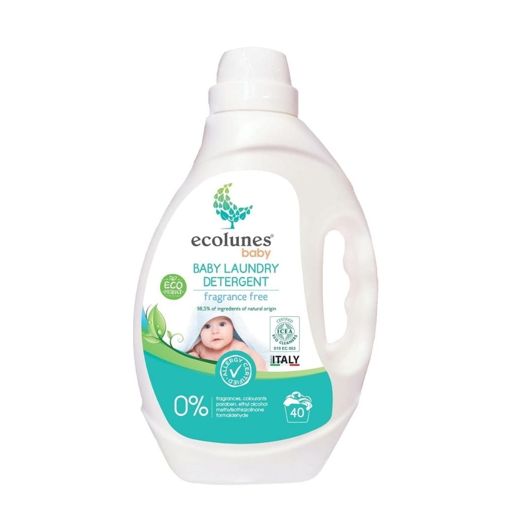 Ecolunes Lessive Bébé Écologique et Hypoallergénique – 2 L (40 lavages)
