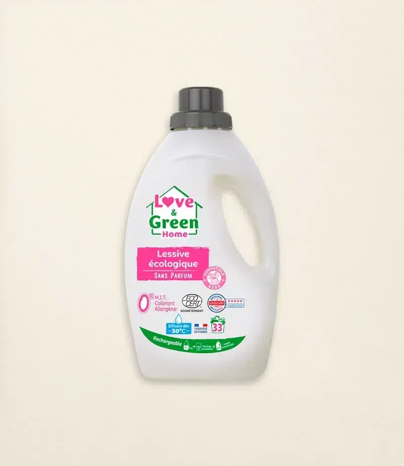 Love & Green Liquide Lessive Écologique